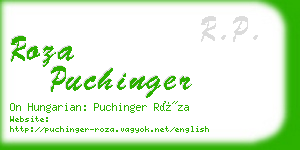 roza puchinger business card